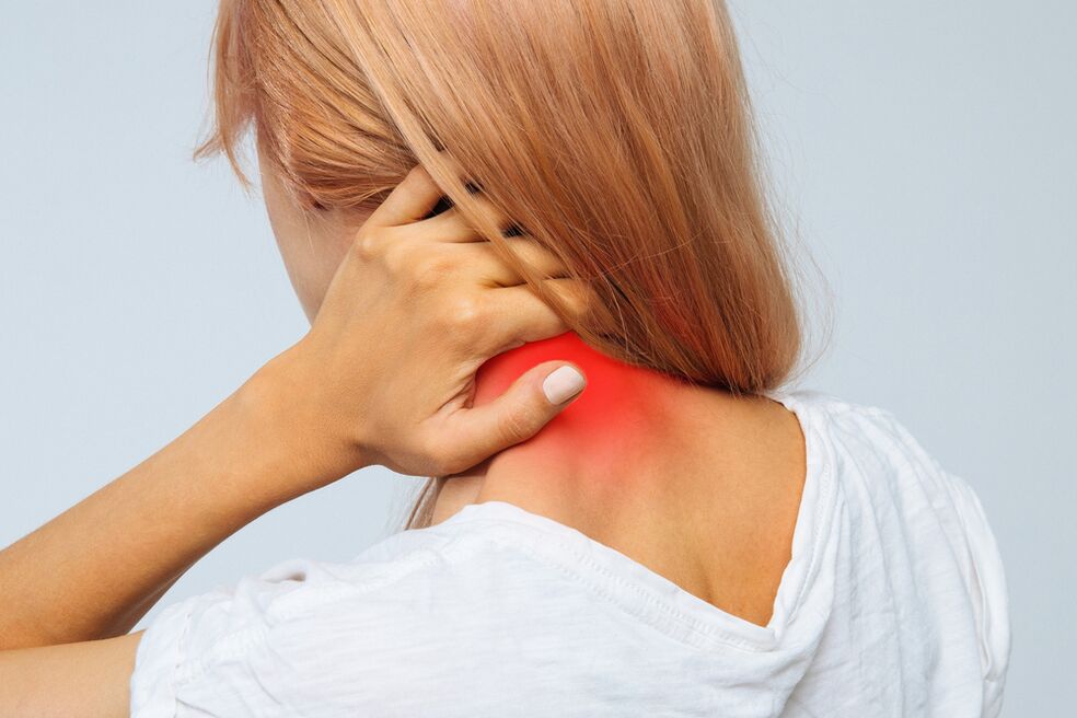 Pain in cervical osteochondrosis