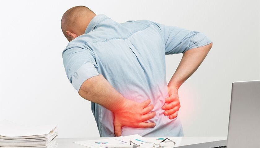 Symptoms of lower back pain