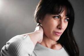 Cervical osteochondrosis in a woman