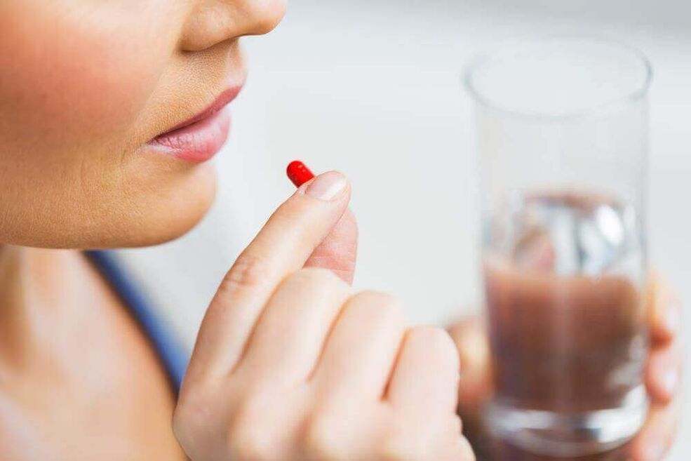 Taking medications for cervical osteochondrosis