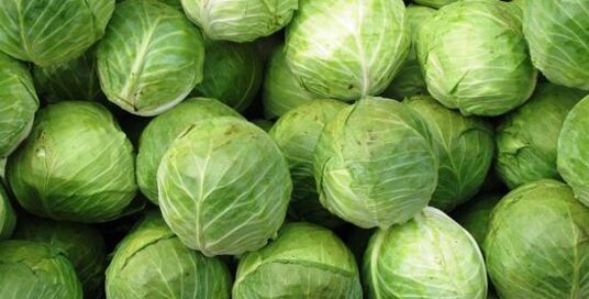 Cabbage for a compress for knee arthrosis