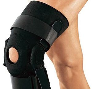 In the case of arthrosis, it is necessary to fix the diseased knee joint with an orthosis